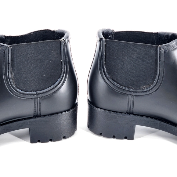 New Jeffrey Campbell Platform Lug Sole Booties Black Ankle Boots Womens Size 6 - Picture 4 of 10